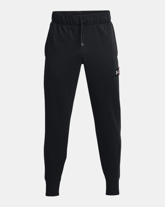 Pantalon de jogging UA Baseline Fleece pour homme, Black, pdpMainDesktop image number 4